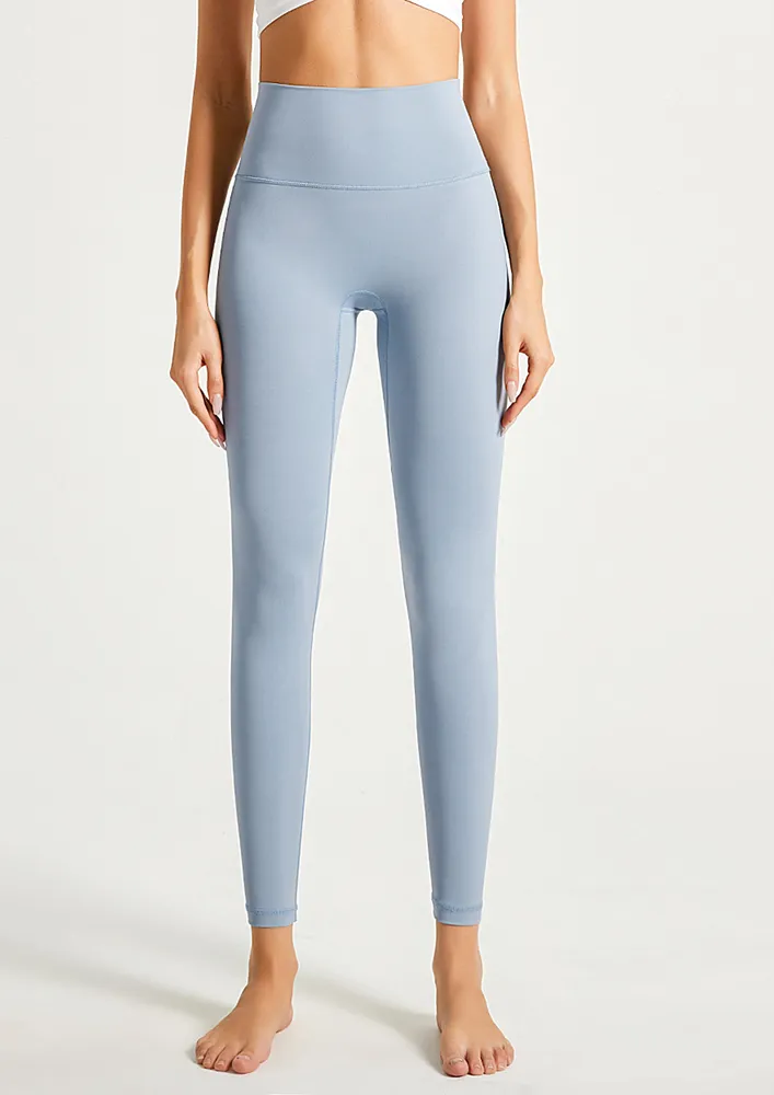 BLUE HIGH-WAIST YOGA LEGGINGS