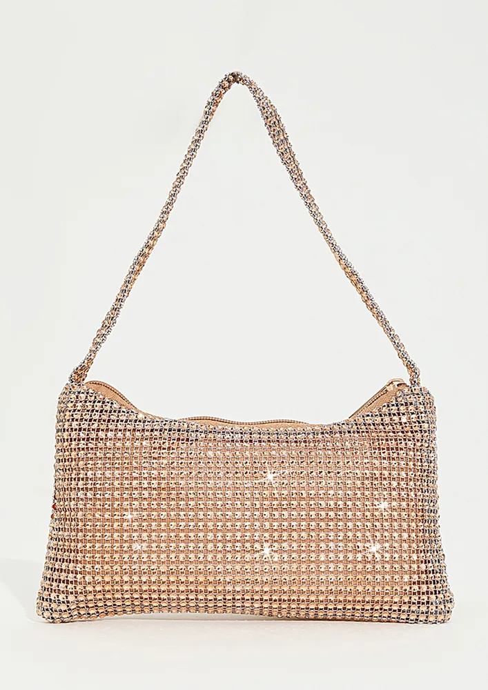 RHINESTONES EMBELLISHED PURSE