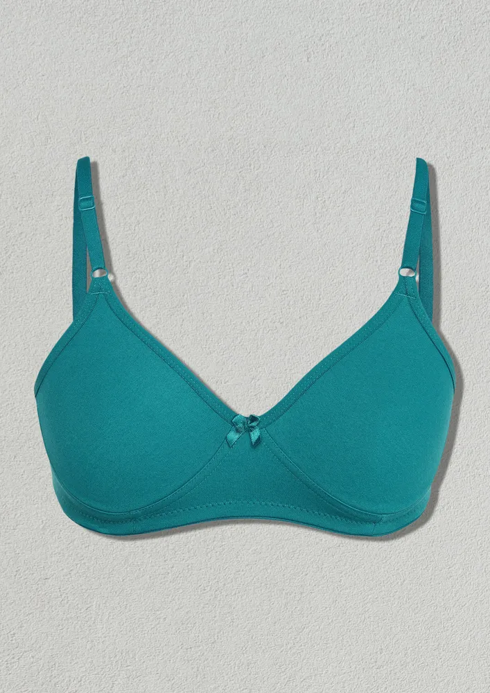 ONE STEP AT A TIME NON PADDED NON WIRED RAMA GREEN BRA