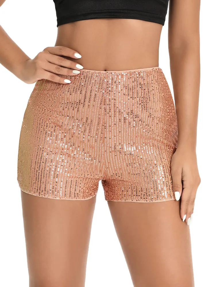 High-rise Sequin Shorts